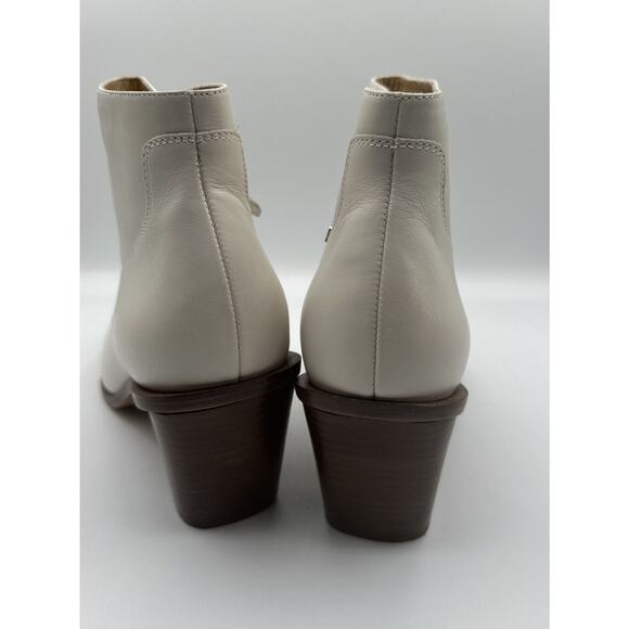 rag & bone NEW YORK Razor Leather Ankle antique white Boots 11 Western 19-01 - Picture 12 of 16